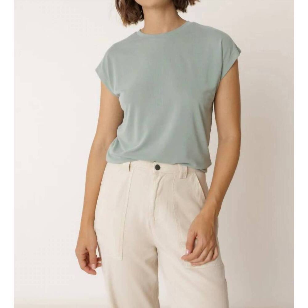 NEW INDI & COLD basic tee shirt in salvia